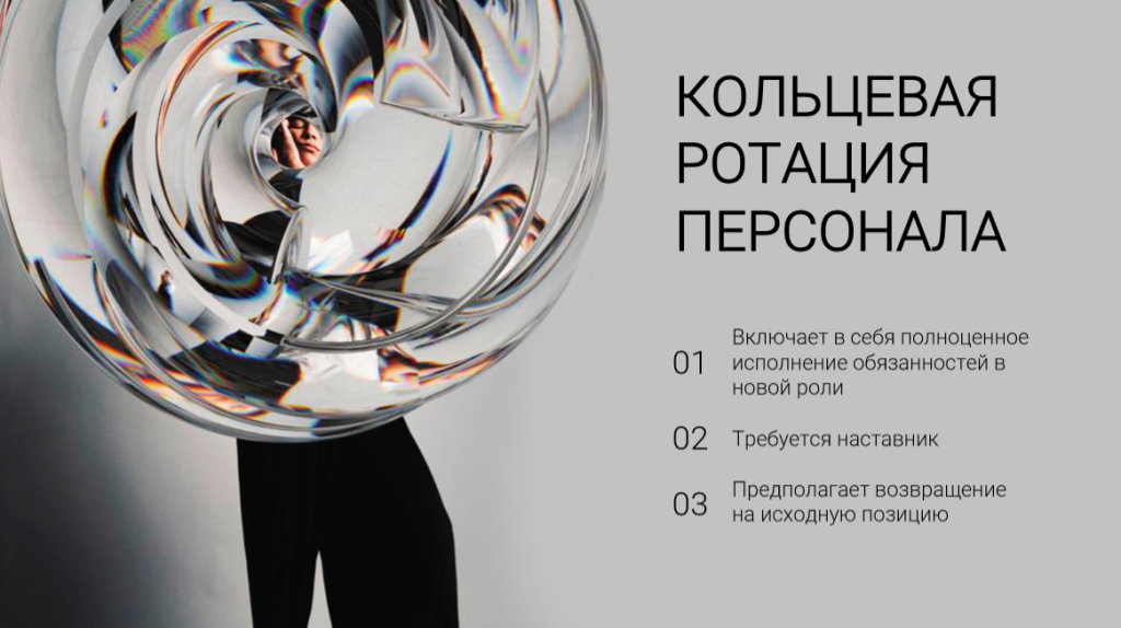 Кольцевая ротация персонала. Слайд из презентации Вероники Коппек Кольцевая ротация персонала. Слайд из презентации Вероники Коппек